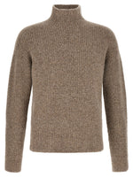 Taupe Brown Knitted Sweater 1