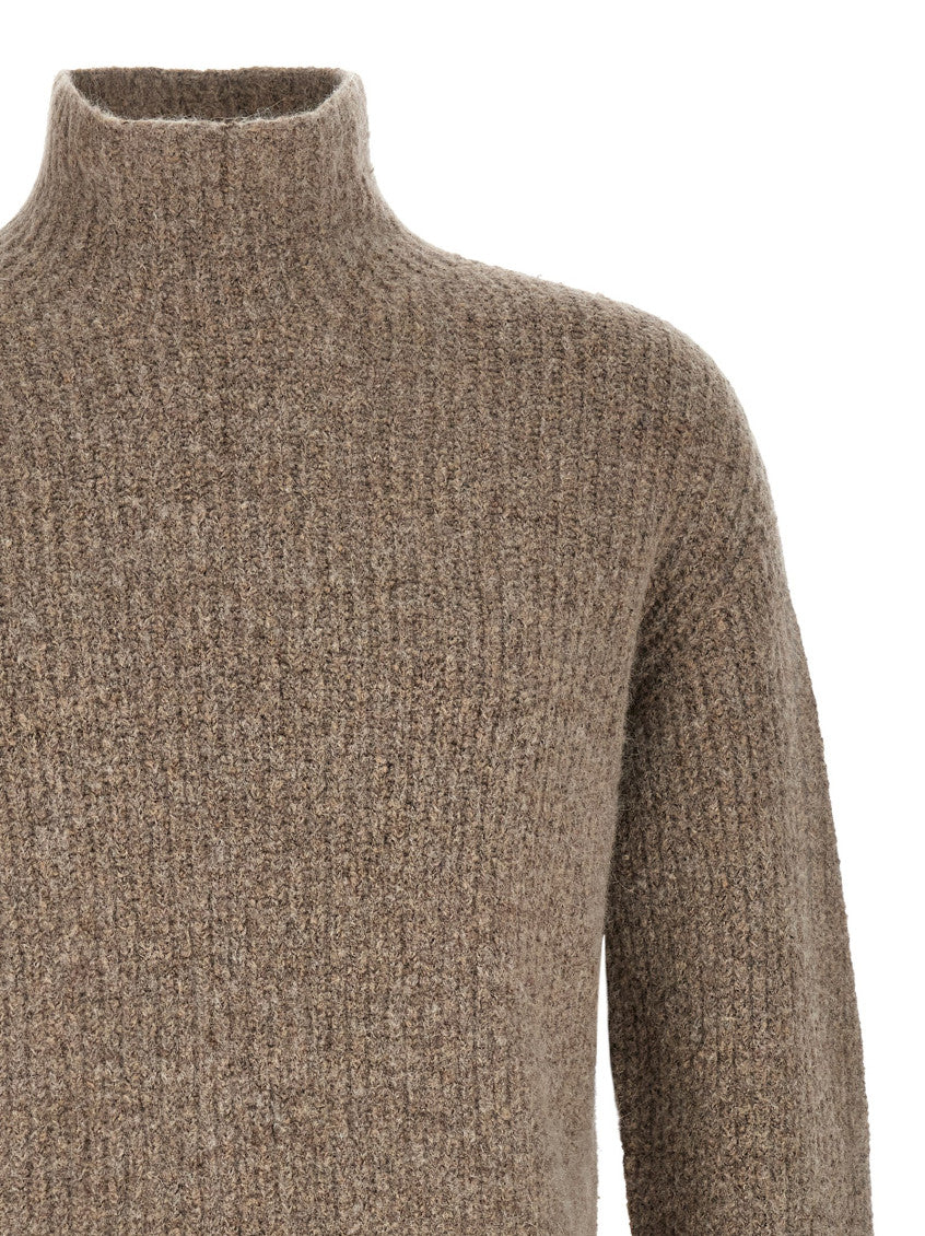 Taupe Brown Knitted Sweater 3