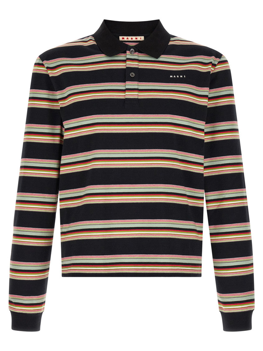 Multicolor Stripes Full Sleeves Polo 1