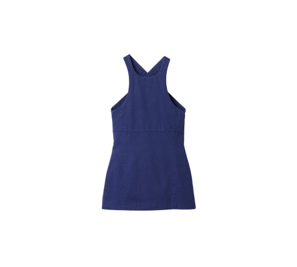 Blue V Neck Mini Dress 1