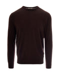 Dark Brown Solid Sweater 1