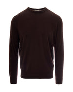 Dark Brown Solid Sweater 1