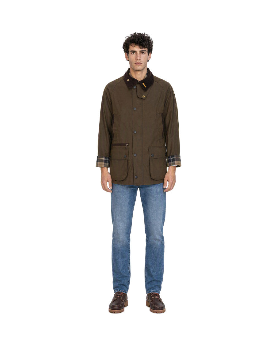 Brown Solid Shirt Collar Jacket 3