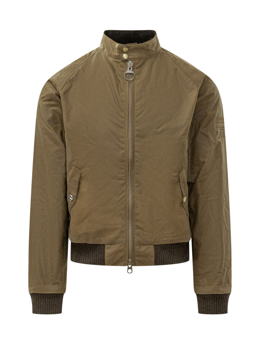 Green Mandarin Collar Jacket 1