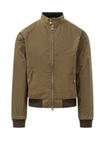 Green Mandarin Collar Jacket 1