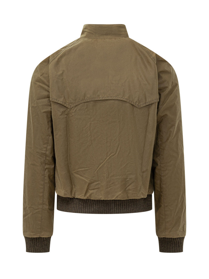 Green Mandarin Collar Jacket 2