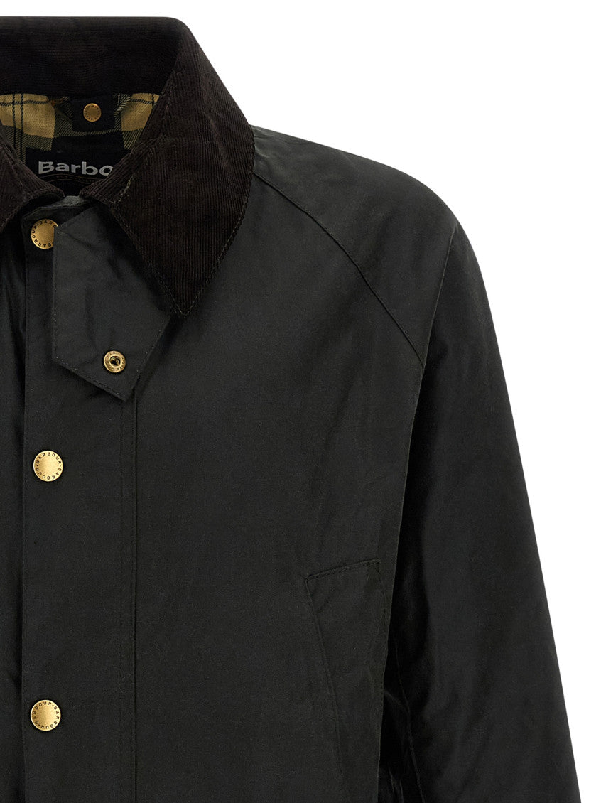 Black Solid Shirt Collar Jacket 3