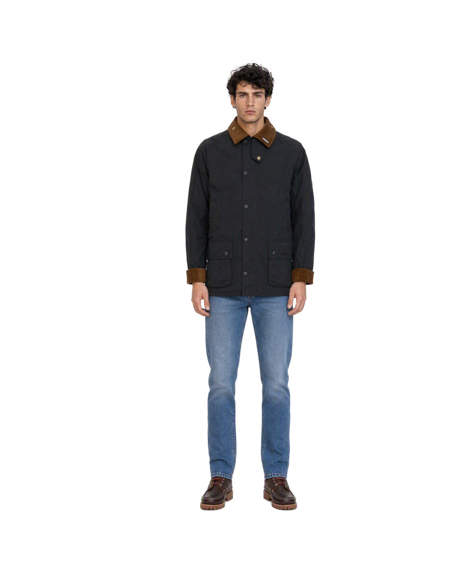 Dark Green Shirt Collar Jacket 3