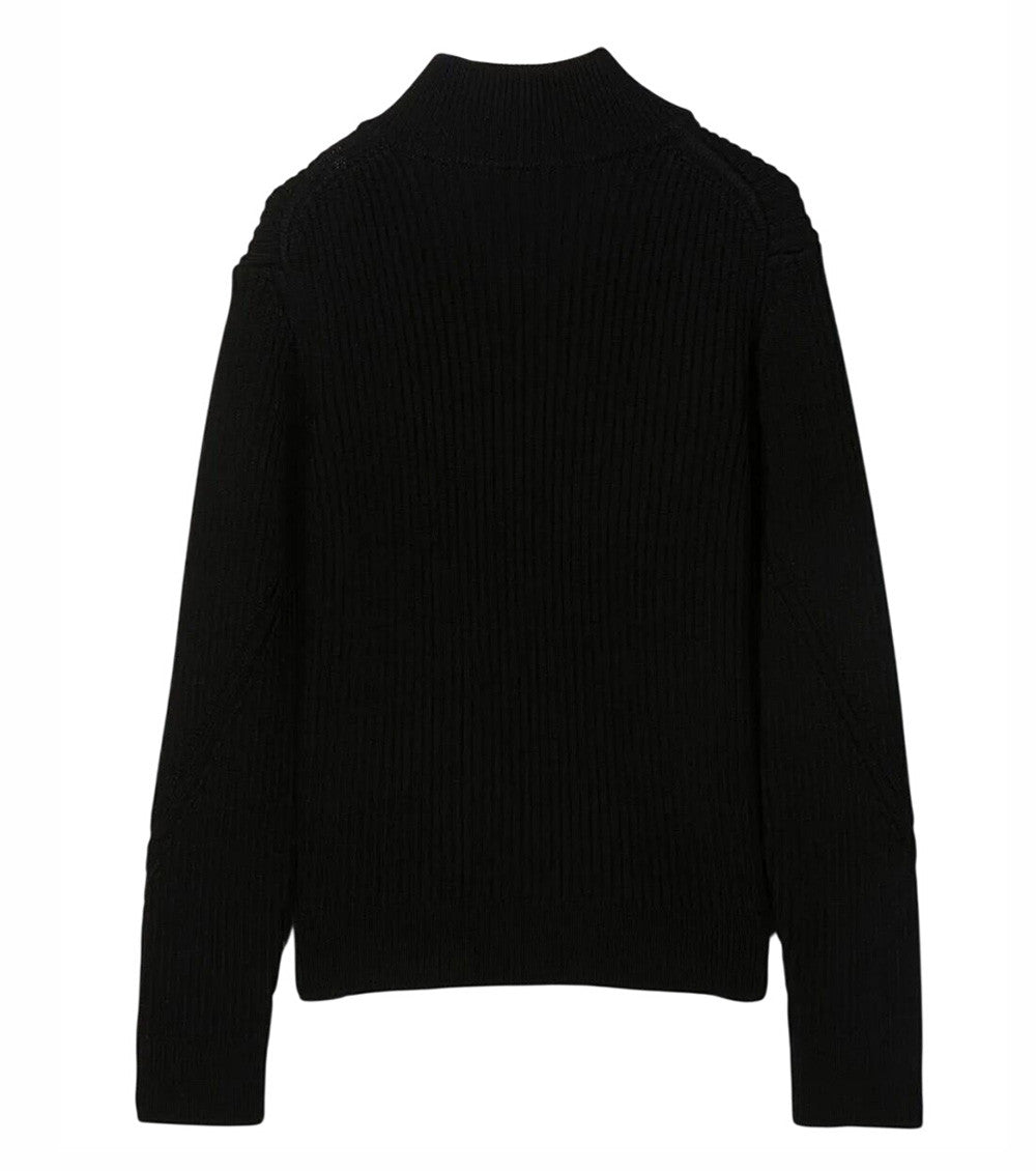 Boys Black Knitted Jacket 2