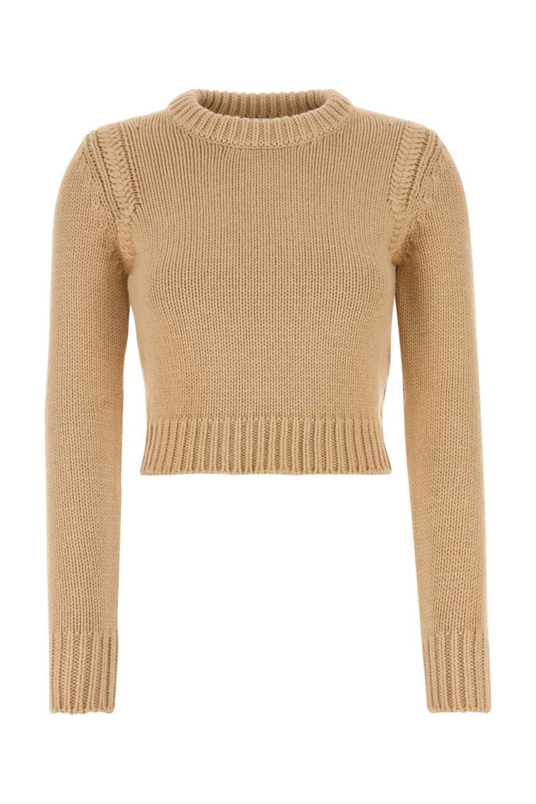 Beige Crewneck Sweater 1