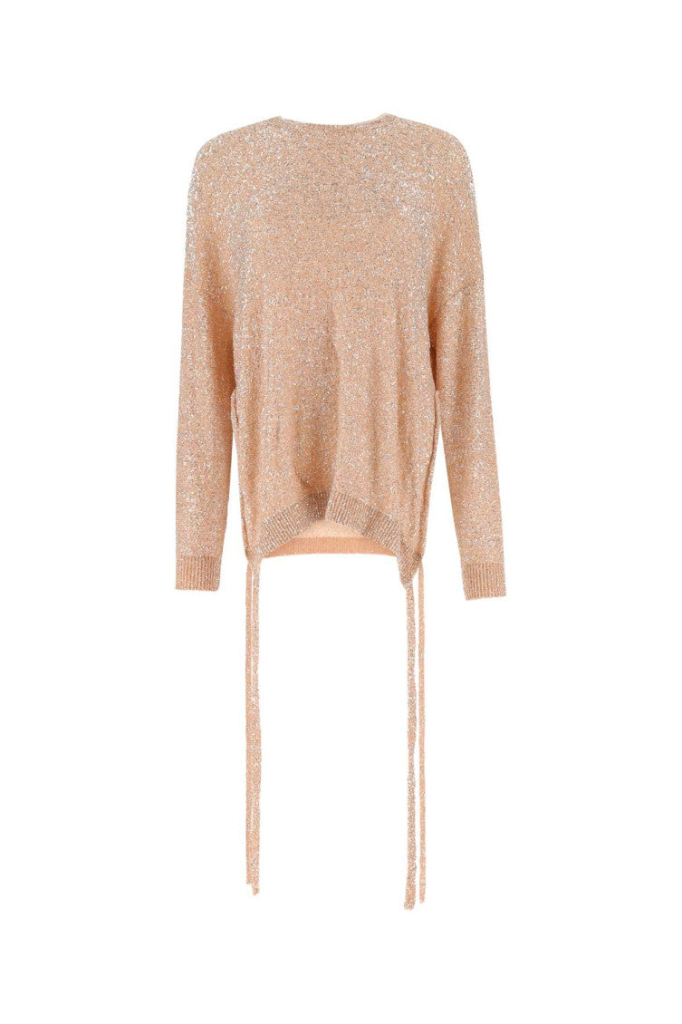 Peach Nylon Oversize Sweater 1