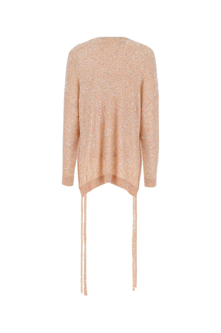 Peach Nylon Oversize Sweater 2