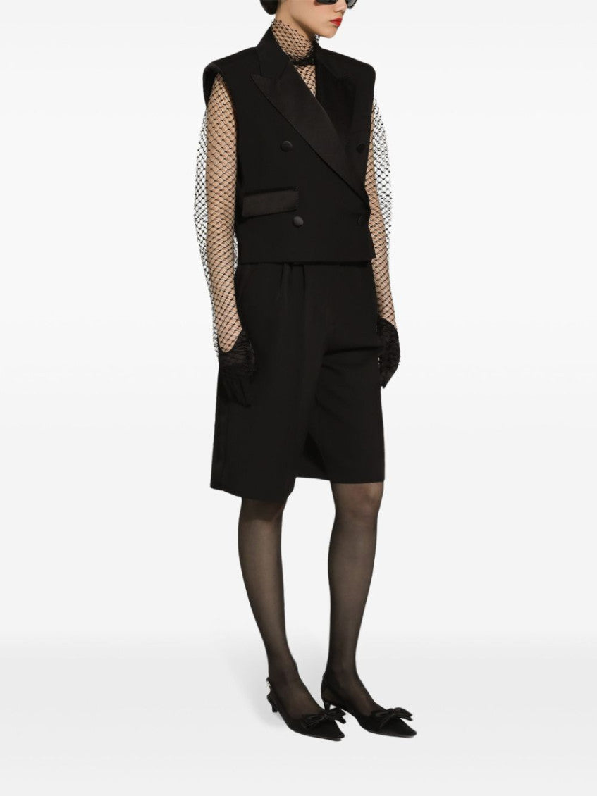 Black  Sleeveless Blazer 4