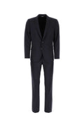 Navy blue light wool Martini suit 1