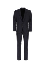 Navy blue light wool Martini suit 1