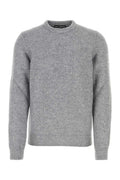 Grey nylon blend sweater 1