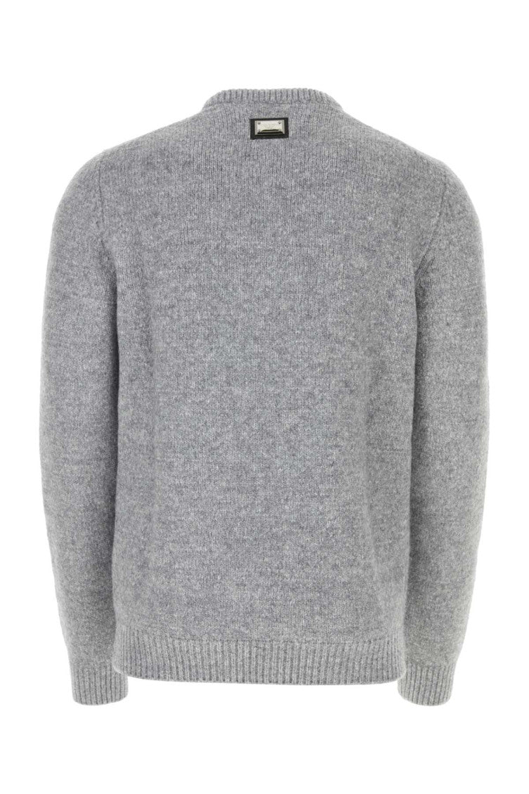 Grey nylon blend sweater 2