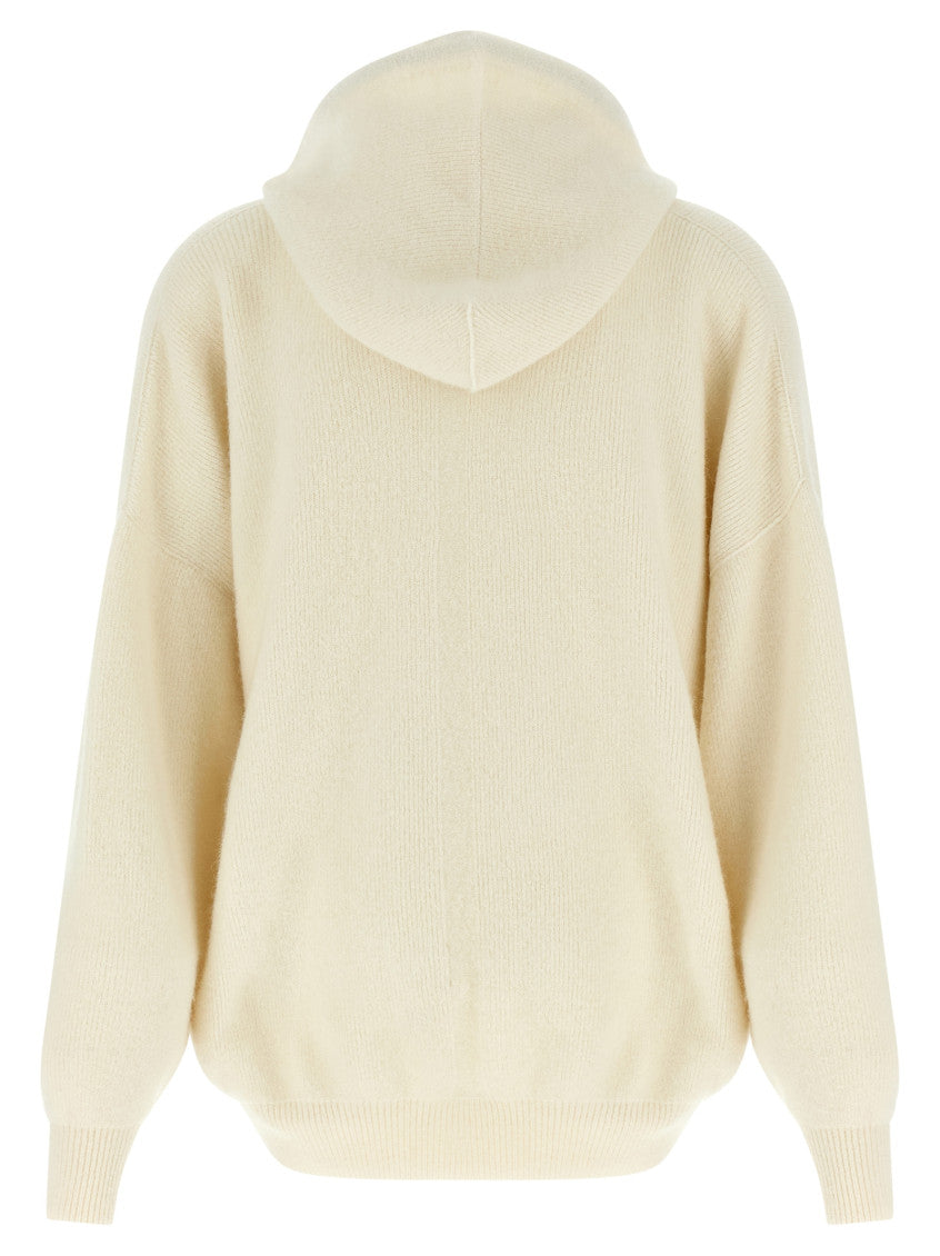 White 'Hun Hoodie' sweater 2