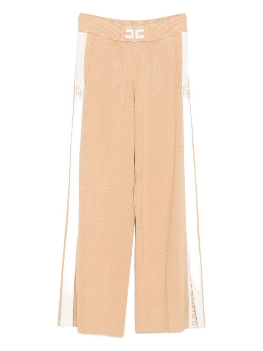 Beige Logo Trousers 1