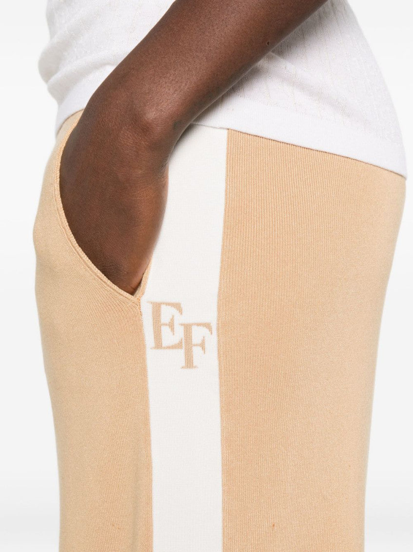 Beige Logo Trousers 5