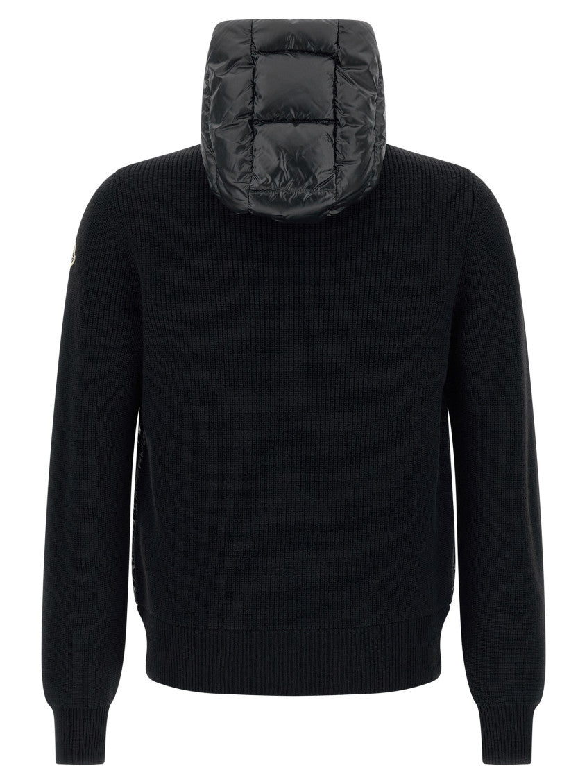 Black Wool Cardigan 2