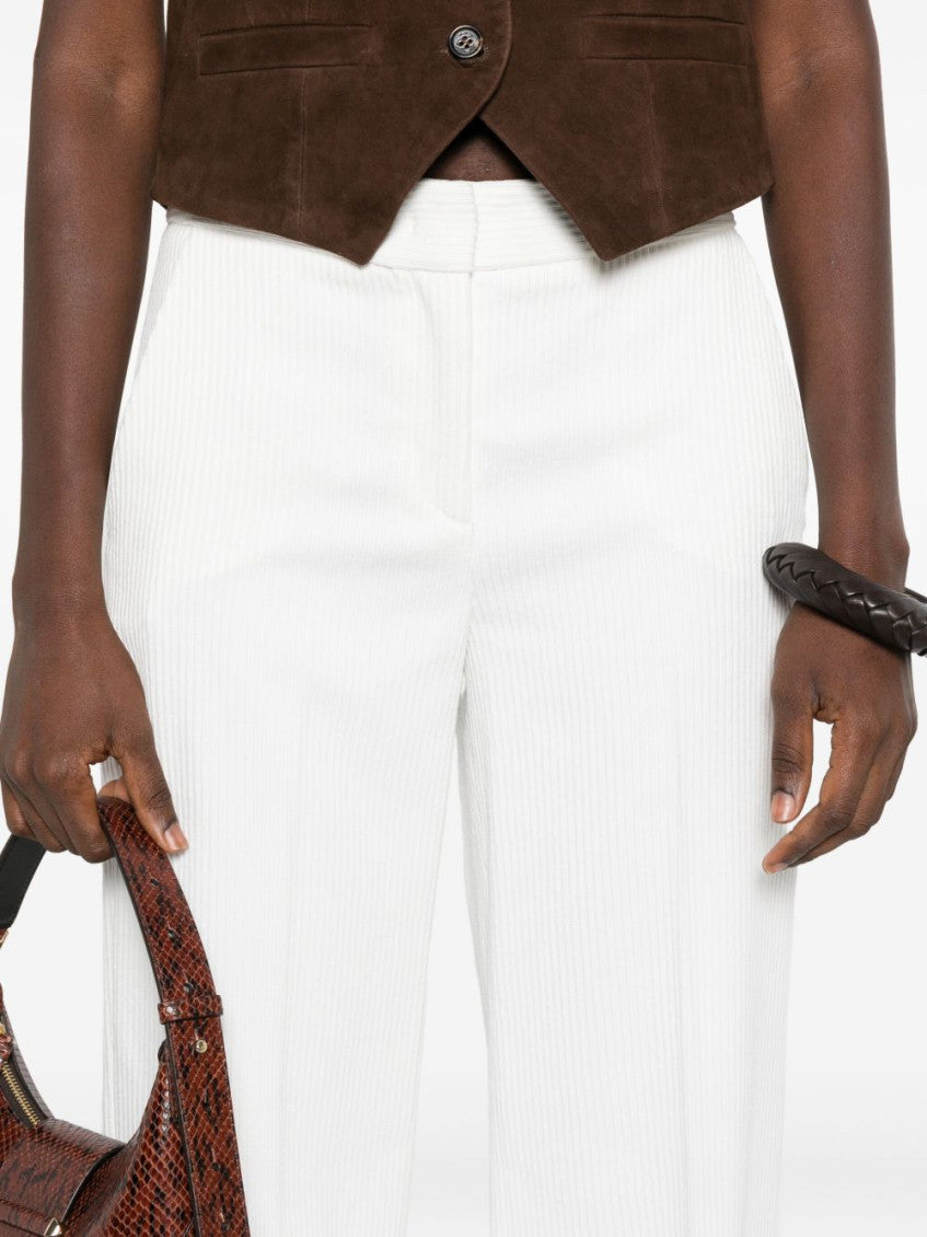 White Velvet Trousers 2