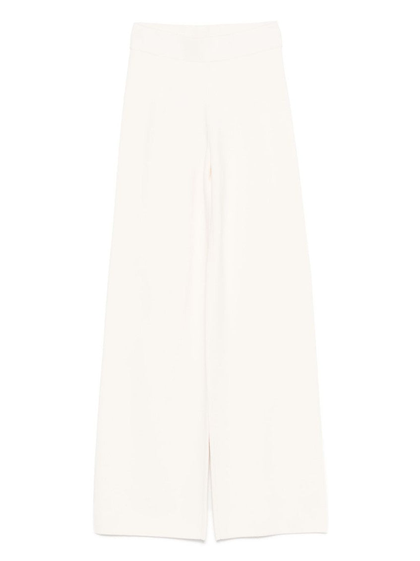 White Wide-Leg Trousers 1