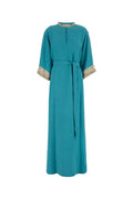 Blue Belted Maxi Dress 1