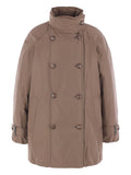 Beige Double-Breasted Jacket 1
