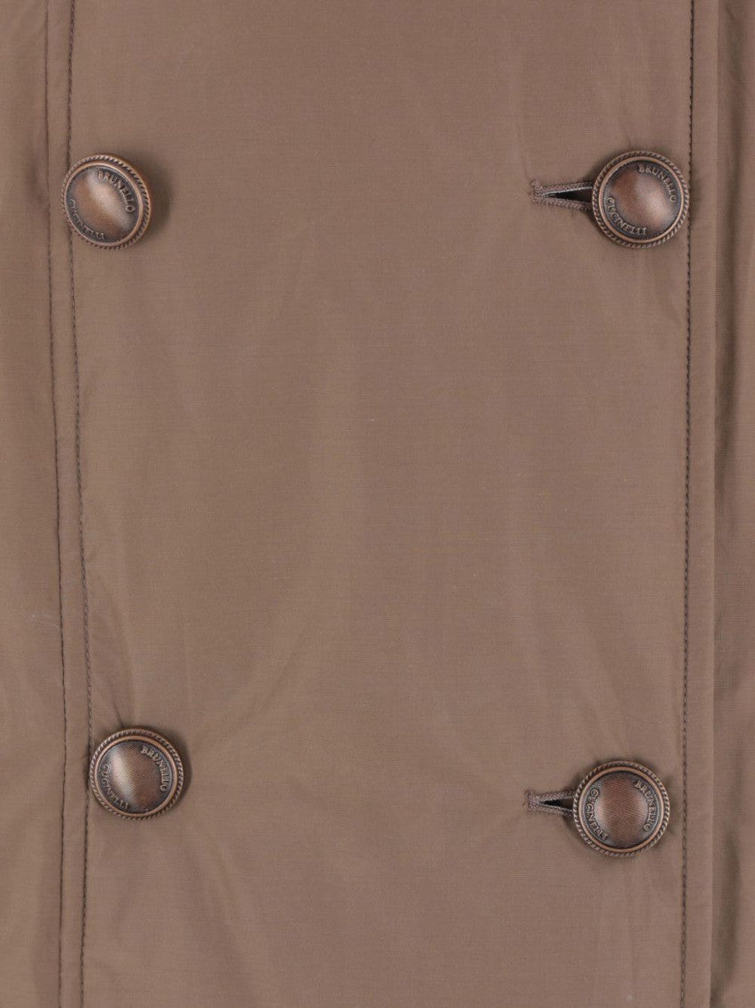 Beige Double-Breasted Jacket 2