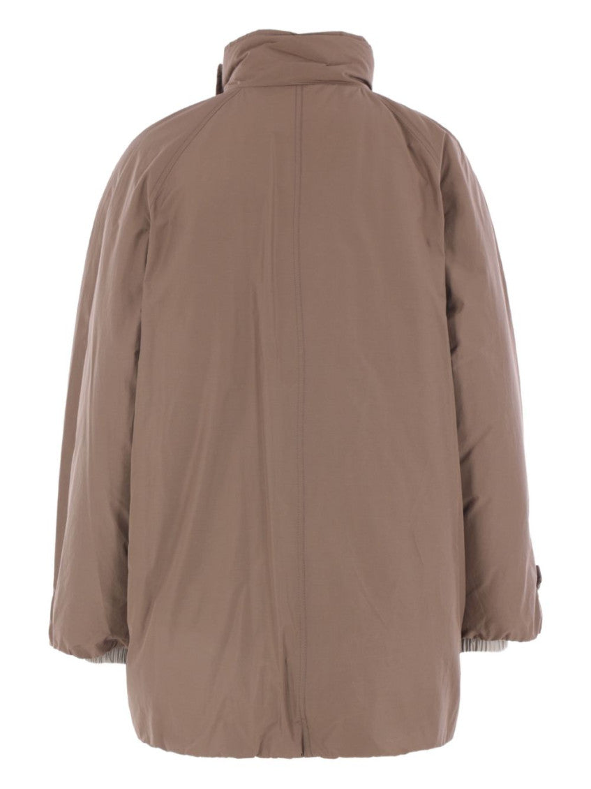 Beige Double-Breasted Jacket 5