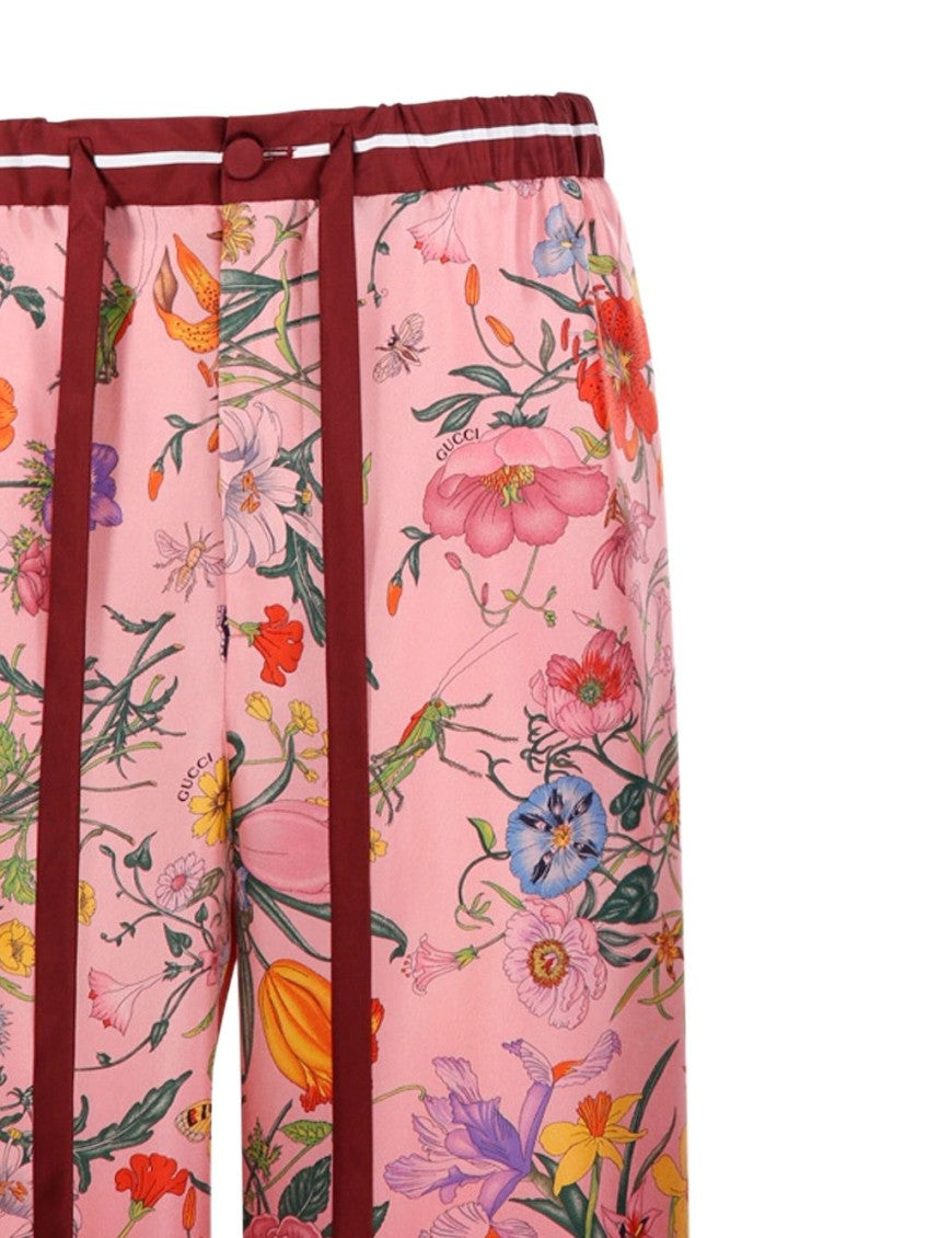 Red Pink Printed Trousers 4