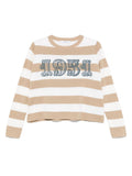 Beige Striped Sweater 1