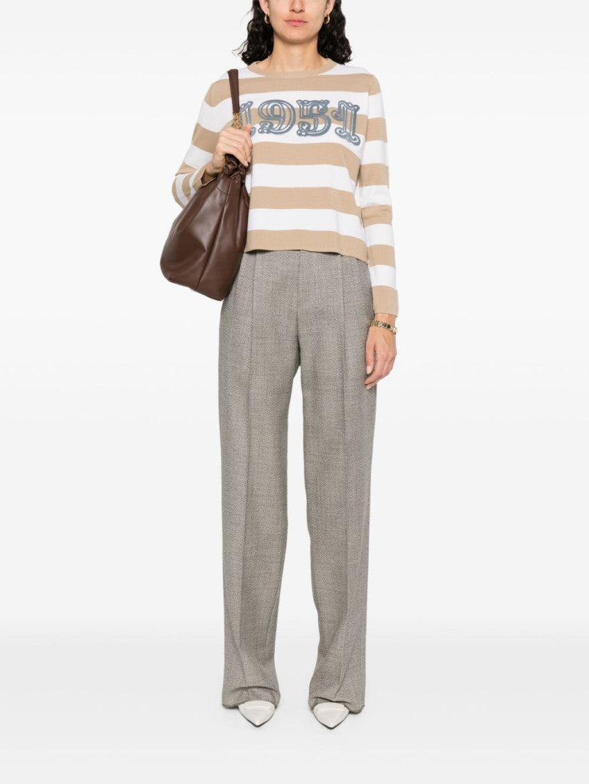 Beige Striped Sweater 3