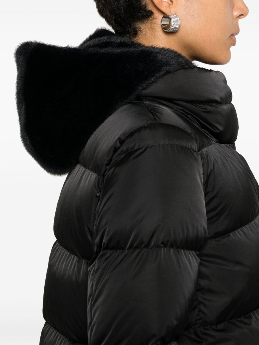 Black Midi Hooded Jacket 2