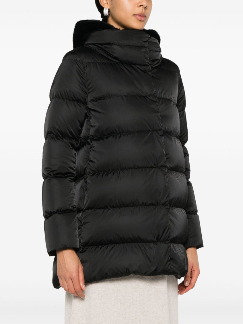 Black Midi Hooded Jacket 4