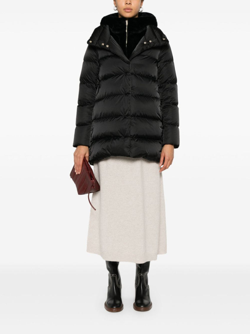 Black Midi Hooded Jacket 5