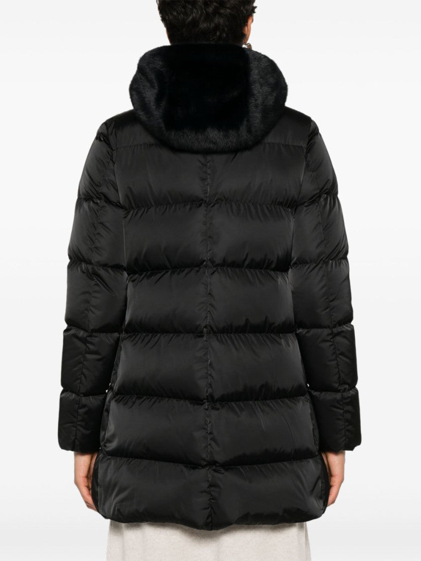 Black Midi Hooded Jacket 6