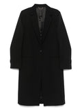 Black Wool Tailored Coat 1