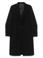 Black Wool Tailored Coat 1