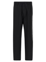 Black '3-Stripes' Joggers 1
