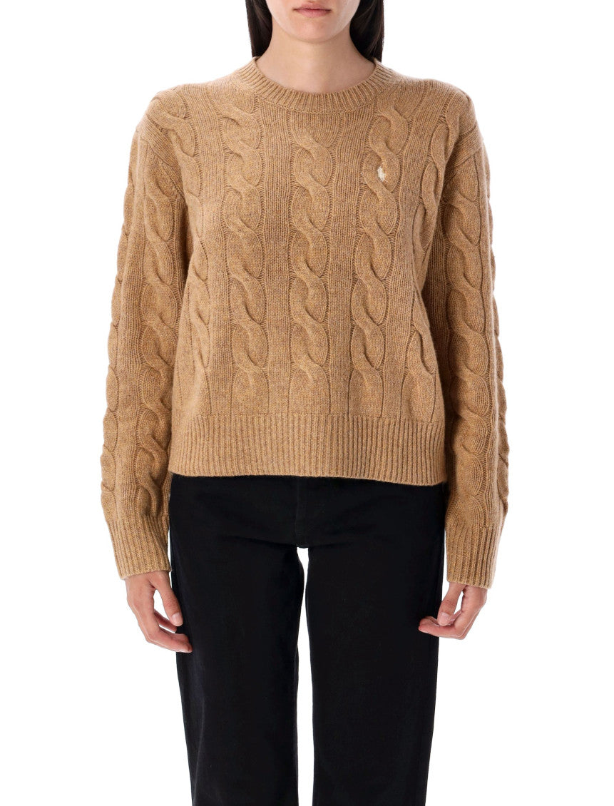 Brown Cable Knit Sweater 1