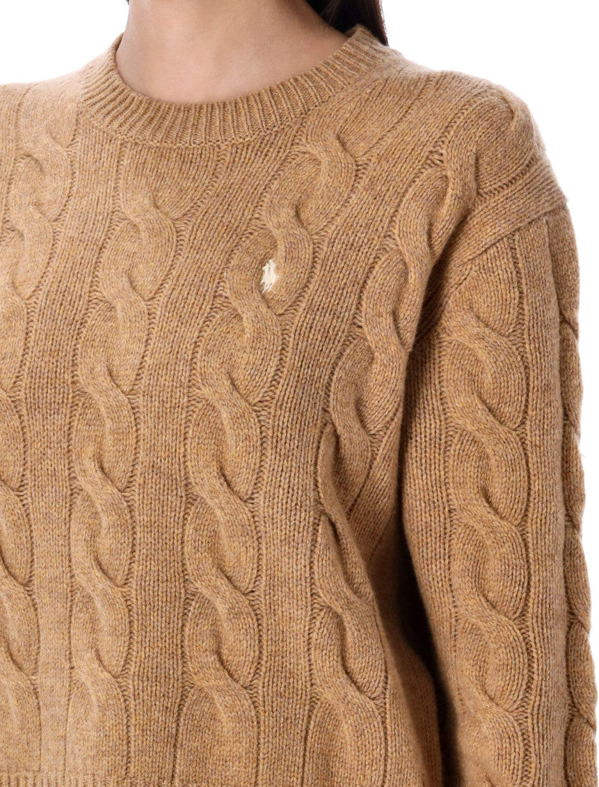 Brown Cable Knit Sweater 3