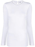 White Long sleeve cotton t-shirt 1