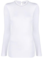White Long sleeve cotton t-shirt 1