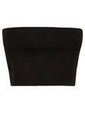 Brown Viscose bandeau top 1