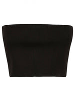 Brown Viscose bandeau top 1