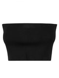 Black Viscose bandeau top 1
