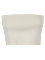 Beige Viscose bandeau top 1