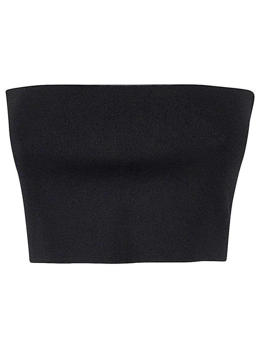 Blue Viscose bandeau top 1
